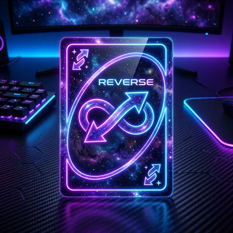 HD Cosmic Infinity Uno Reverse Card Image Download