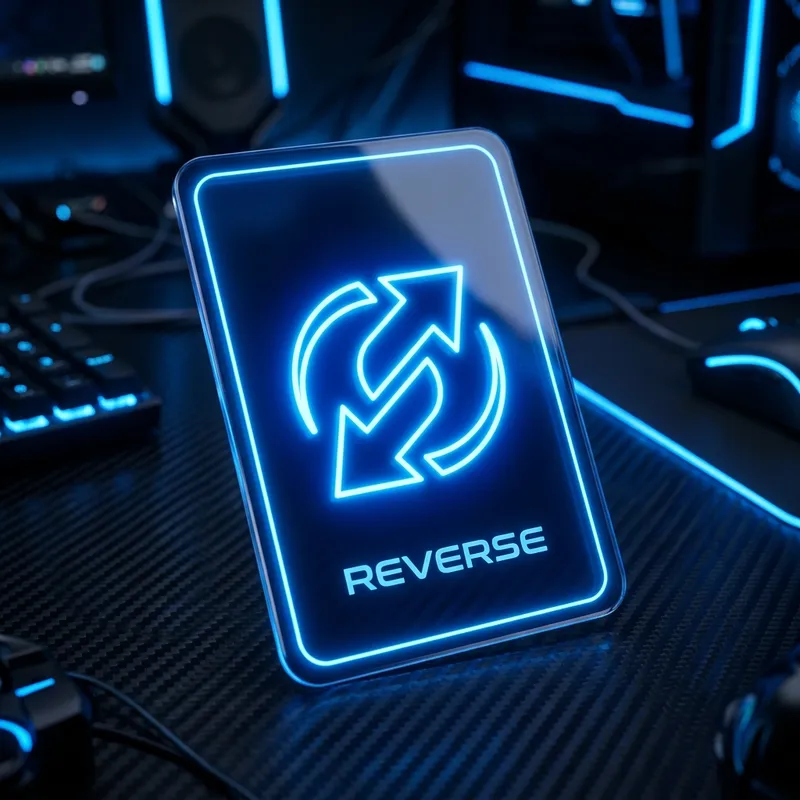 Sleek modern Blue Uno Reverse Card Game Graphic HD Download