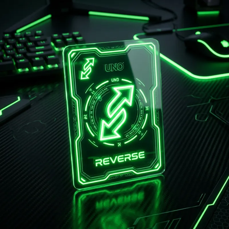 HD Green Uno Reverse Card Image Download